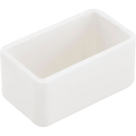 Global Industrial 1-5/8 X 7/8"" Plastic White End Cap P2860-33vy