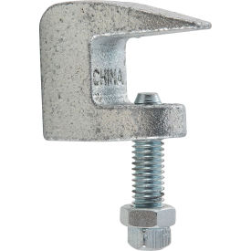 Global Industrial 3/8"" Rod Size Beam Clamp Electro-Galvanized Steel