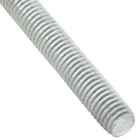 Global Industrial 3/8-16 x 6 feet Threaded Rod - Zinc Plated Carbon Steel