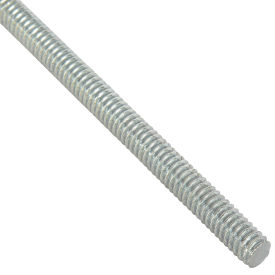 Global Industrial 1/2-13 x 6 feet Threaded Rod - Zinc Plated Carbon Steel