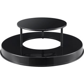 Plastic Rain Bonnet Lid for Global Industrial™ 36 Gal Extra-Heavy Duty Slatted Trash Can Black