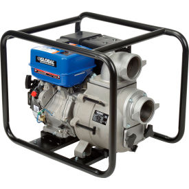 Global Industrial® GTP100A Portable Gasoline Trash Pump 4 Intake/Outlet 14HP