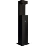 Global Industrial™ Outdoor Pedestal Bottle Filling Station w/ Filter Black