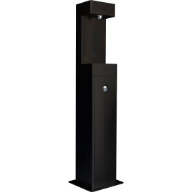 Global Industrial™ Outdoor Pedestal Bottle Filling Station w/ Filter Black