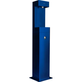 Global Industrial™ Outdoor Pedestal Bottle Filling Station w/ Filter Blue