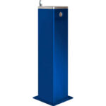 Global Industrial™ Outdoor Pedestal Drinking w/ Filter Blue