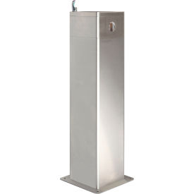 Global Industrial™ Outdoor Pedestal Drinking w/ Filter Stainless Steel