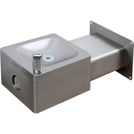 Global Industrial™ Outdoor Wall Mount Drinking Fountain Stainless Steel