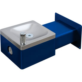 Global Industrial™ Outdoor Wall Mount Drinking Fountain Blue
