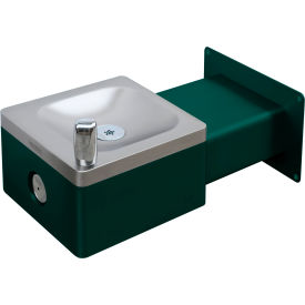 Global Industrial™ Outdoor Wall Mount Drinking Fountain Green