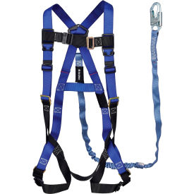 Global Industrial™ Contractor 1D Harness & 6'L Lanyard Combo