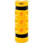 Global Industrial™ Rack Protector Rack End Mounting 3"" x 3"" Opening 18""H Yellow