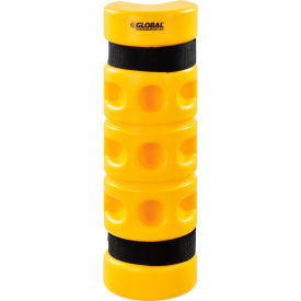 Global Industrial™ Rack Protector Rack End Mounting 3"" x 3"" Opening 18""H Yellow