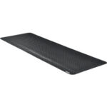 Global Industrial™ Diamond Plate Anti Fatigue Mat 15/16"" Thick 2'W x 6'L Black