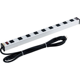 Global Industrial™ Surge Protected Power Strip 9 Outlets 15A 450 Joules 15' Cord