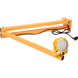 Global Industrial™ LED Dock Light w/ 60"" Arm 20W 1800 Lumens 5000K On/Off Switch 9' Cord