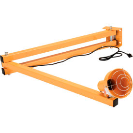 Global Industrial™ Double Arm Dock Light 60"" Reach Screw-In Med. Base Par38 Bulb Compatible