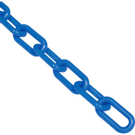 Global Industrial™ Plastic Chain Barrier 1-1/2""x50'L Blue