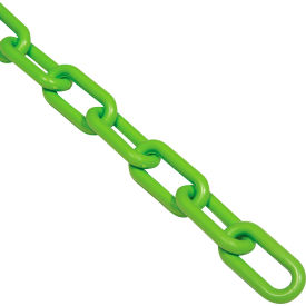 Global Industrial™ Plastic Chain Barrier 1-1/2""x50'L Safety Green