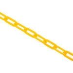 Global Industrial™ Plastic Chain Barrier 1-1/2""x50'L Yellow