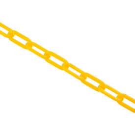 Global Industrial™ Plastic Chain Barrier 1-1/2""x50'L Yellow