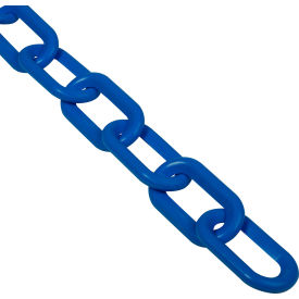 Global Industrial™ Plastic Chain Barrier 2""x50'L Blue
