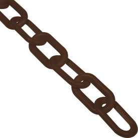 Global Industrial™ Plastic Chain Barrier 2""x50'L Brown