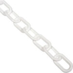 Global Industrial™ Plastic Chain Barrier 2""x50'L White