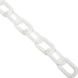 Global Industrial™ Plastic Chain Barrier 2""x50'L White