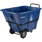 Global Industrial™ Heavy Duty Plastic Recycling Tilt Truck 1/2 Cu.Yd. 1400 Lbs. Cap Blue