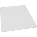 Interion® Office Chair Mat for Carpet - 46""W x 60""L - Straight Edge- Ind. Pkg