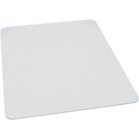 Interion® Office Chair Mat for Carpet - 46""W x 60""L - Straight Edge- Ind. Pkg