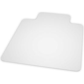 Interion® Office Chair Mat for Hard Floor - 36""Wx48""L w/20""x10"" Lip - Straight Edge- Ind. Pkg