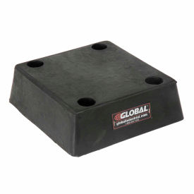 Global lndustrial™ Molded Dock Bumper Square 12-1/2Wx11-3/8H Black