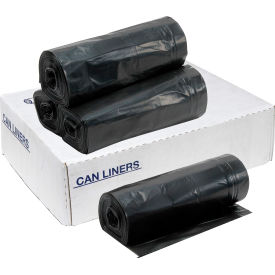 Global Industrial Heavy Duty Trash Bags 55-60 Gal 0.9 Mil Black 100 Bags/Case