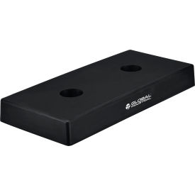 Global lndustrial™ Molded Dock Bumper Rectangular 18Wx8H Black