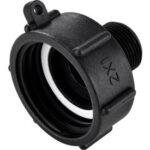 Global Industrial™ Polypropylene S60x6 Female Buttress x 1"" Male BSP Pipe Thread Adapter