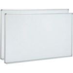 Global Industrial™ Porcelain Dry Erase Whiteboard - 72""W x 48""H - Pack of 2