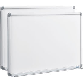 Global Industrial™ Magnetic Whiteboard - 36""W x 24""H - Steel Surface - Pack of 2