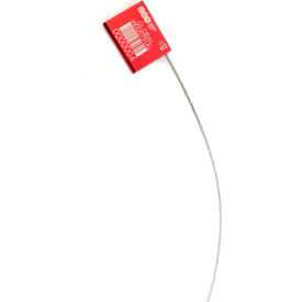Global Industrial Metal Cable Seal 1/16""x12""L Red 50/Pack