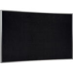 Global Industrial™ Recycled Rubber Bulletin Board 46-1/2""W x 36""H Black