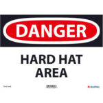 Global Industrial™ Danger Hard Hat Area 10x14 Aluminum