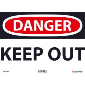 Global Industrial™ Danger Keep Out 10x14 Aluminum
