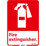 Global Industrial™ Fire Extinguisher Sign 14x10 Rigid Plastic