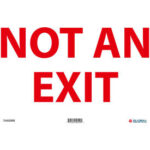 Global Industrial™ Not An Exit Sign 14''W x 10''H  Rigid Plastic