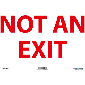 Global Industrial™ Not An Exit Sign 14''W x 10''H  Rigid Plastic