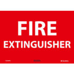 Global Industrial™ Fire Extinguisher 10x14 Pressure Sensitive Vinyl