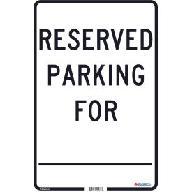 Global Industrial™ Reserved Parking For 18x12  .040 Aluminum