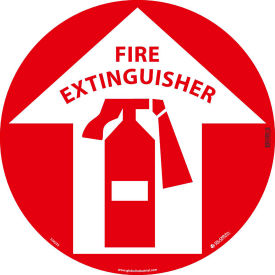 Global Industrial™ Floor Sign Walk On Fire Extinguisher 17in Dia