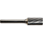 Global Industrial Cylindrical w/ Endcut Bur Double Cut 2-1/2""L x 1/4"" Shank Dia. 3/8"" Cut Dia.
